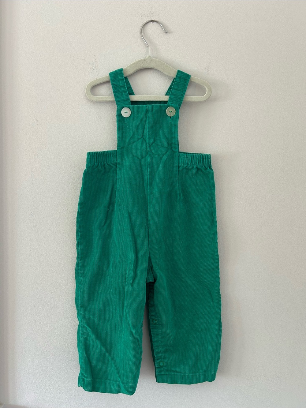 Vintage Buster Brown Green Corduroy Overalls Size 18 Months